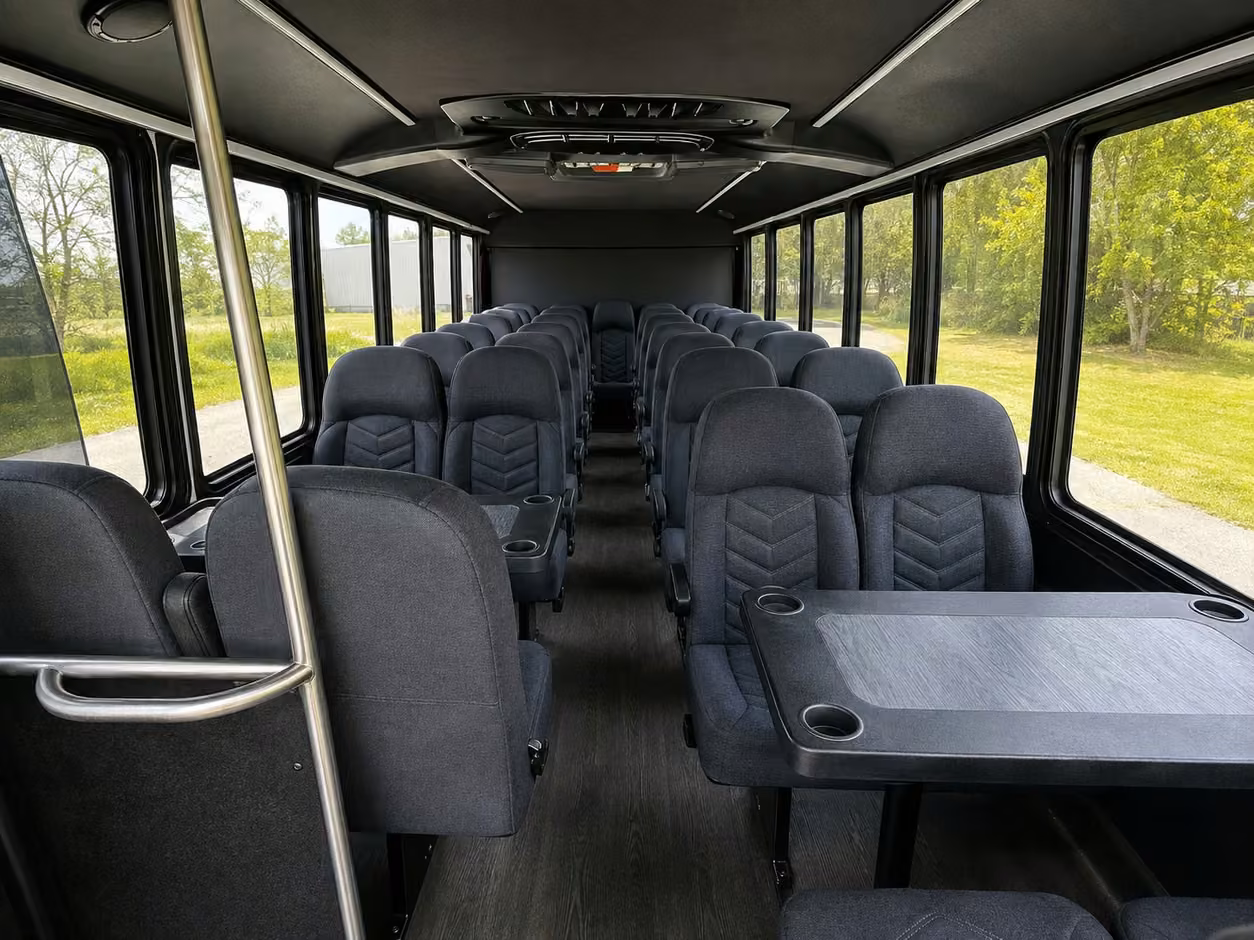 15 35 passenger minibus interior